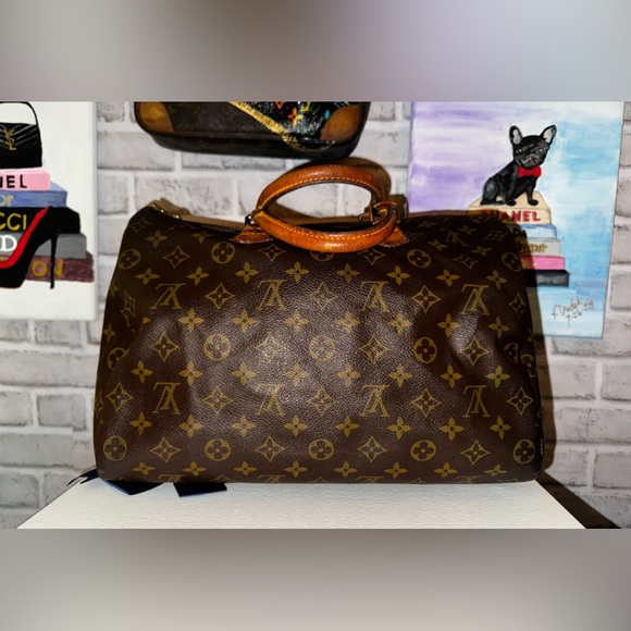 ❤️Louis Vuitton 35 Monogram Speedy Hand Boston Bag Old Model #2 - Picture 12 of 12